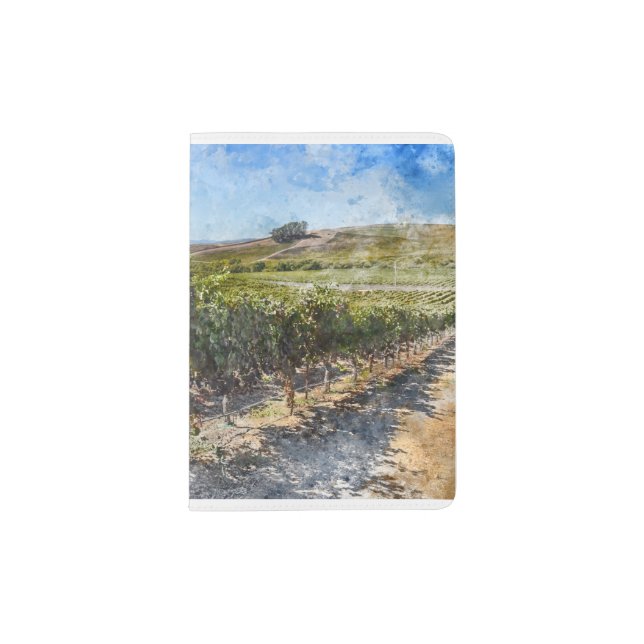Napa Valley California Vineyard Passport Holder (Front)