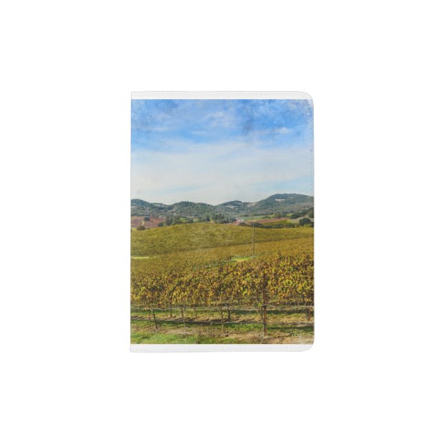 Napa Valley California Vineyard Passport Holder (Front)