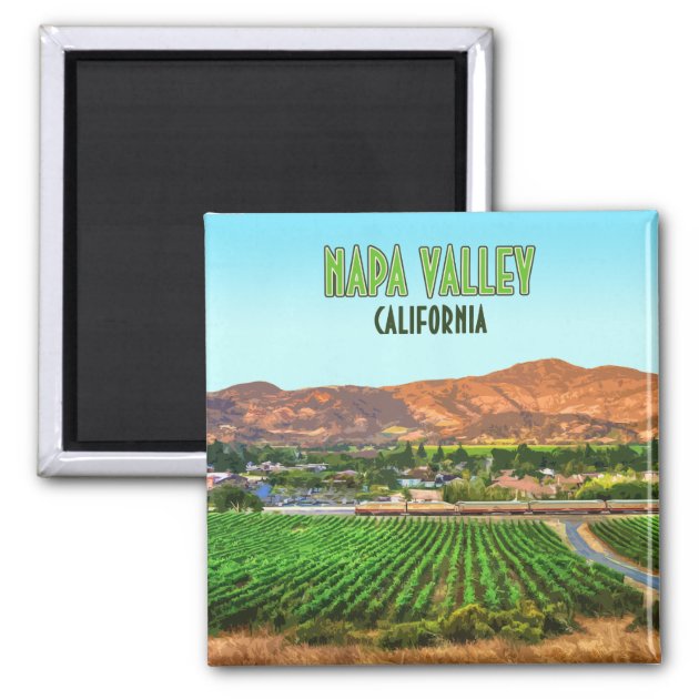 California Napa Valley  Travel Souvenir Photo Fridge magnet Size 2"x 3" 