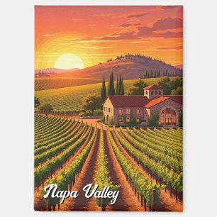 Napa Valley California Vinyard Winery Magnet