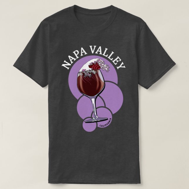 Napa Valley California Wine 1 T-Shirt (Design Front)