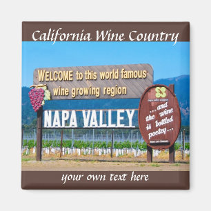 Napa Valley California Wine Country Magnet