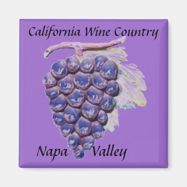 Napa Valley, California Wine Country Magnet (Front)
