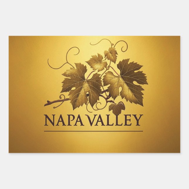 Napa Valley Classic Wrapping Paper Sheets (Front)