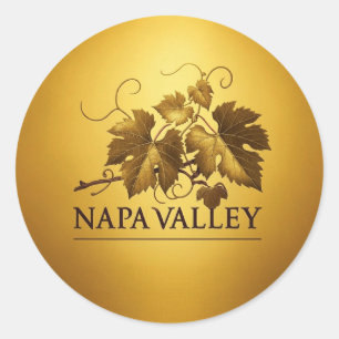 Napa Valley Golden Seal Sticker