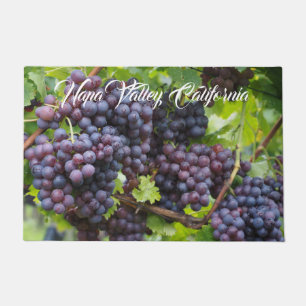 Napa Valley Grapes Door Mat