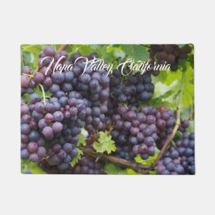 Napa Valley Grapes Door Mat