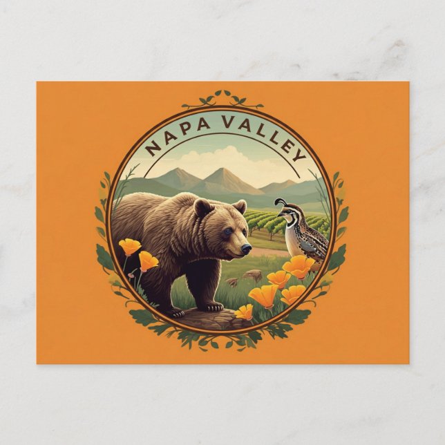 Napa Valley Postcard Event Personalized Invitation (Front)