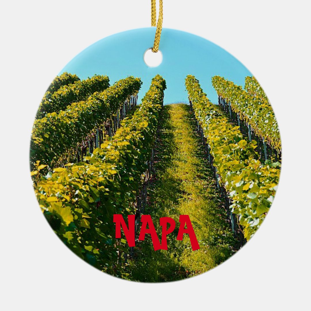 Napa Valley Scenic Christmas Ornament Zazzle