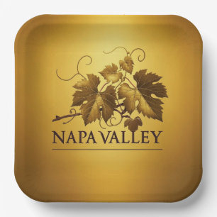 Napa Valley Vineyard Celebration Party Paper Plates