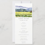 Napa Valley Vineyard Landscape Wedding Program<br><div class="desc">Napa Valley Watercolor Vineyard Landscape Theme Collection.- it's an elegant script watercolor Illustration of Napa Valley vineyard with mountains at the back, Perfect for your Vineyard destination wedding & parties. It’s very easy to customize, with your personal details. If you need any other matching product or customization, kindly message via...</div>