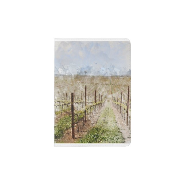 Napa Valley Vineyard Passport Holder (Front)