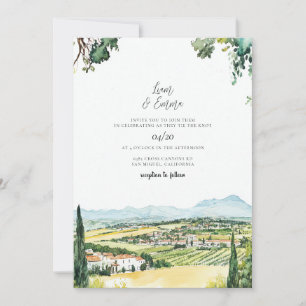 Napa Valley Wedding Invitation