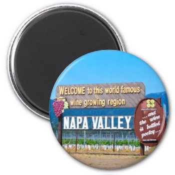 Napa Valley Wine Country Magnet by Rebecca_Reeder at Zazzle