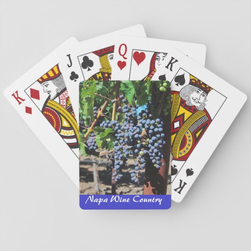 Napa Valley Wine Country Vineyard Playing Cards
