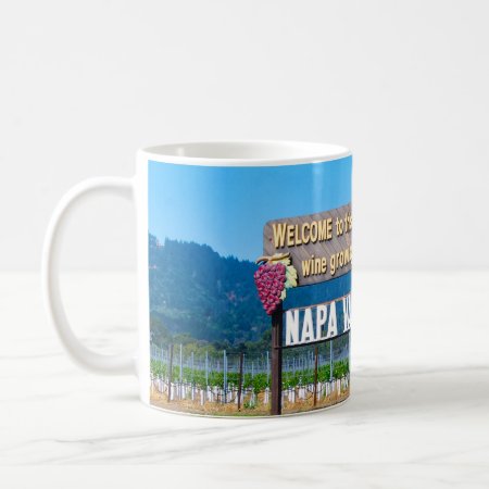 Napa Valley Wine Country Welcome Sign Coffee Mug
