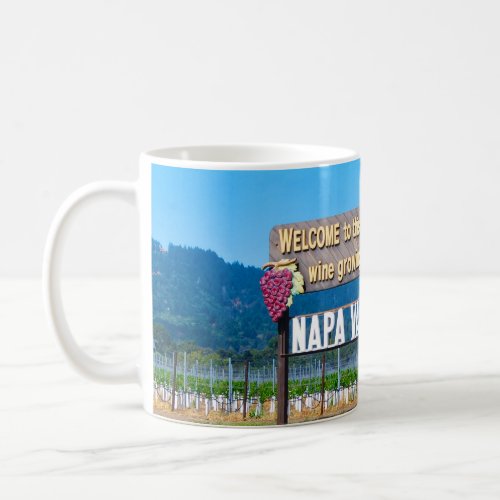 Napa Valley Wine Country Welcome Sign Coffee Mug