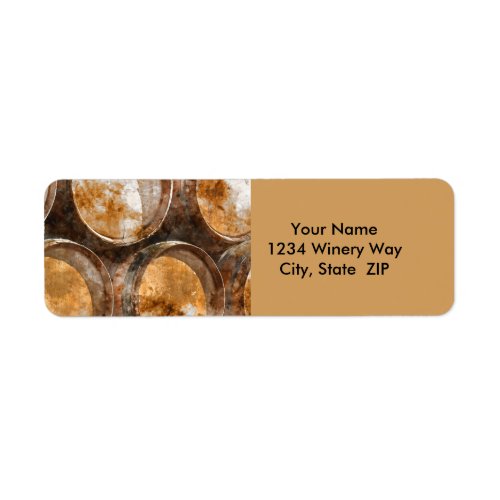Napa Valley Winery Address Labels