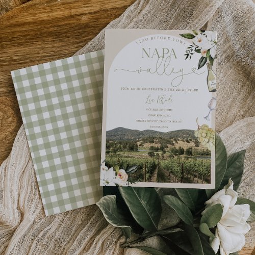 Napa Valley Winery Bachelorette Invitation