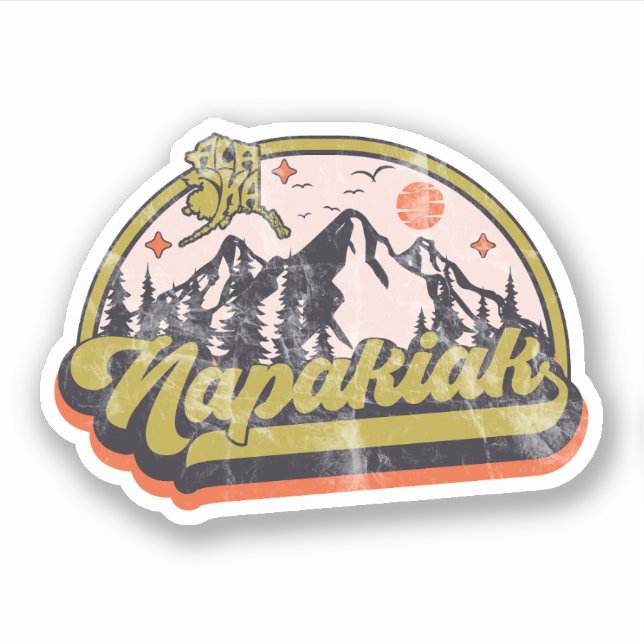 Napakiak, Alaska Sticker (Front)