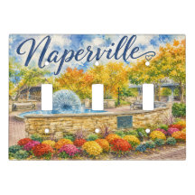 Naperville Illinois Dandelion Fountain Riverwalk
