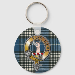 Napier Tartan & Badge Keychain