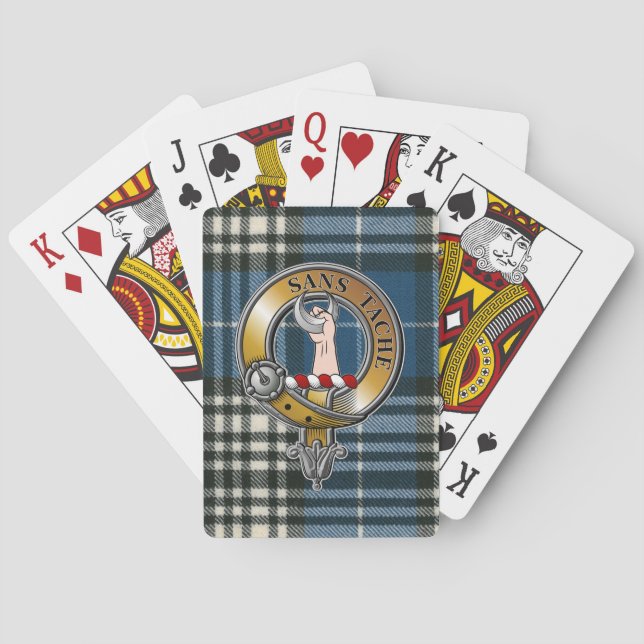 Napier Tartan & Badge Poker Cards (Back)