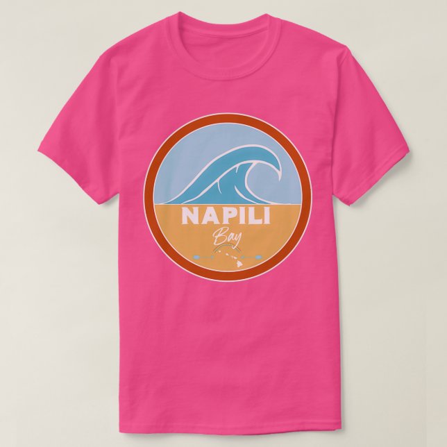Napili Bay Beach Hawaii Pacific Ocean Beach Waves T-Shirt (Design Front)