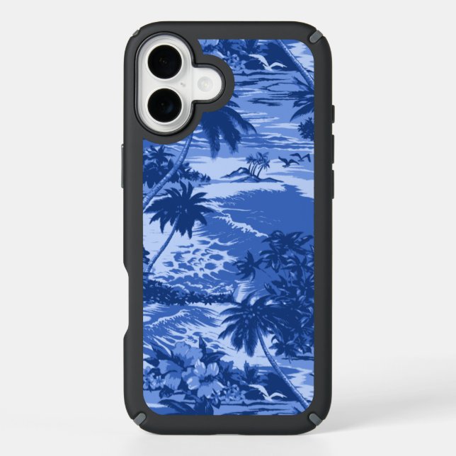 Napili Bay Hawaiian Island Scenic - Blue Speck iPhone Case (Front)