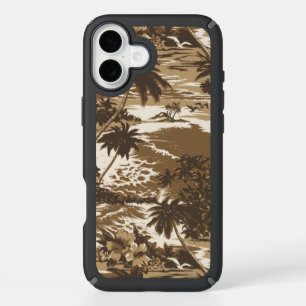 Napili Bay Hawaiian Island Scenic - Brown iPhone 16 Plus Case