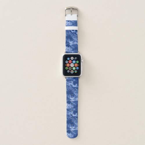 Napili Bay Hawaiian Island Scenic Royal Blue Apple Watch Band