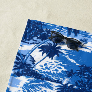 Napili Bay Hawaiian Island Scenic - Royal Blue Beach Towel