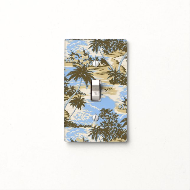 Napili Bay Hawaiian Light Switch Cover (In Situ)