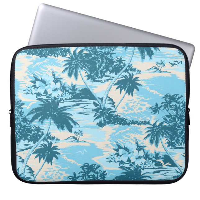 Napili Bay Hawaiian Neoprene Wetsuit Laptop Sleeve (Front)