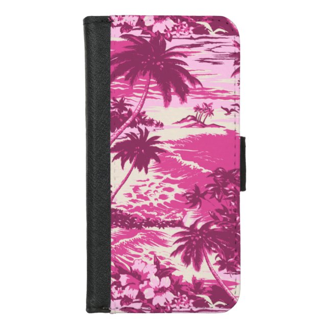 Napili Bay Scenic Hawaiian Wallet iPhone Case (Front)