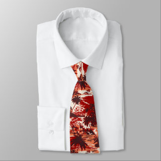Napili Bay Tropical Hawaiian Two-sided Printed Tie
