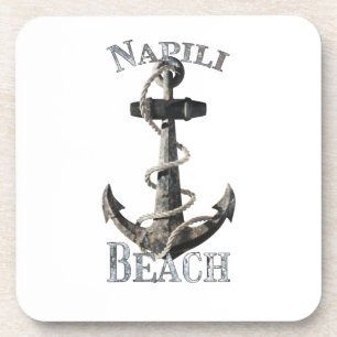 Napili Beach Hawaii Vacation Nautical Anchor Beverage Coaster