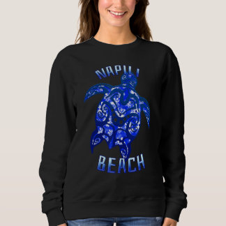 Napili Beach Hawaii Vacation Tribal Turtle 1 Sweatshirt