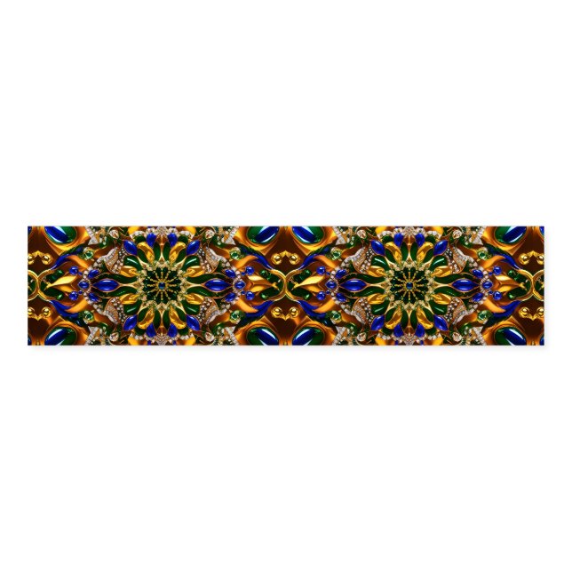 Napkin Band with Brazil Colors (Unfolded)