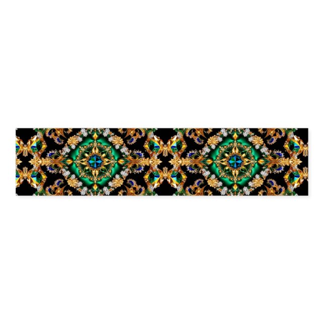 Napkin Band with Brazilian Colors (Unfolded)