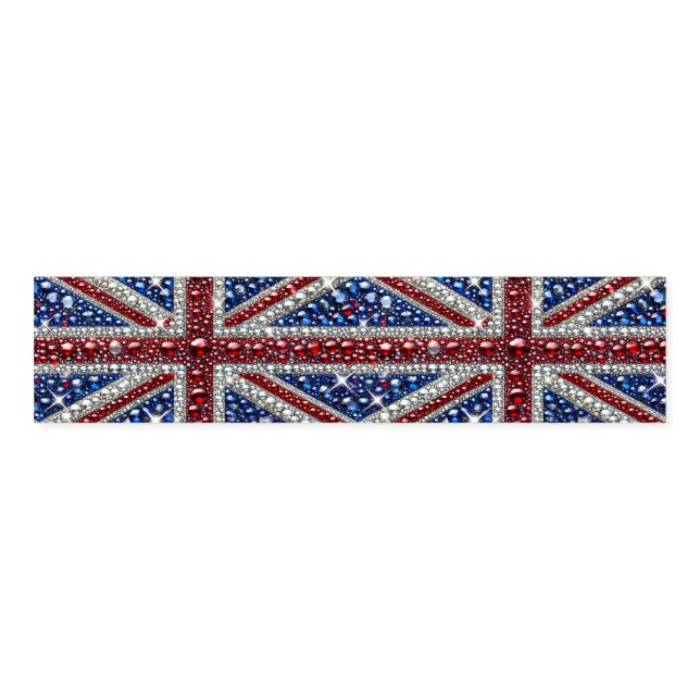 Napkin Band with British Colors (Unfolded)