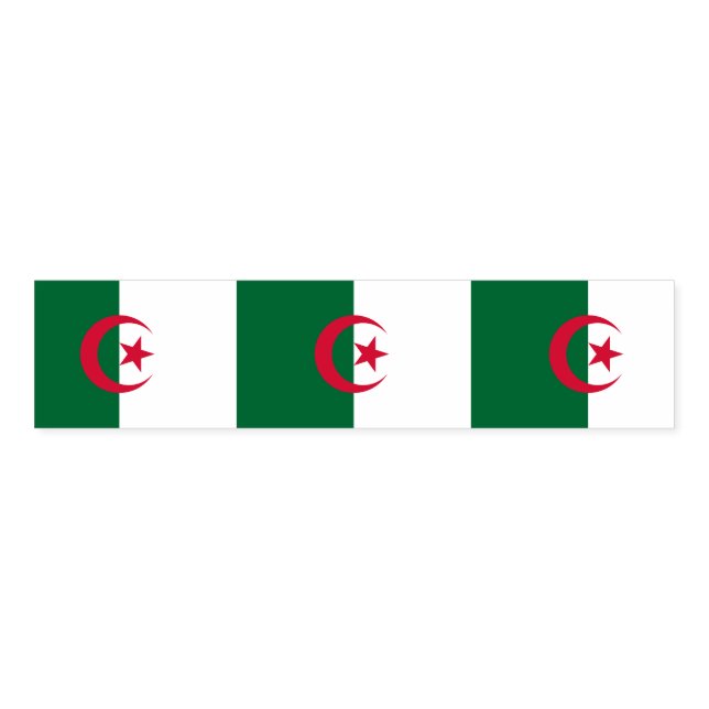 Napkin Band with flag of Algeria (Unfolded)
