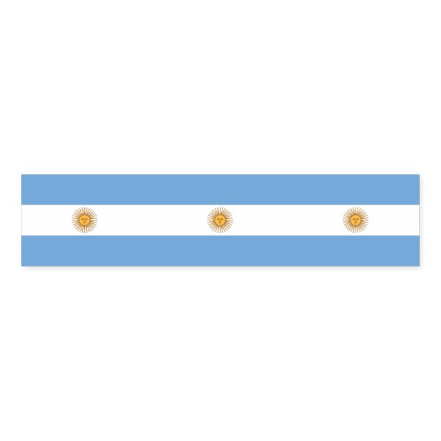 Napkin Band with flag of Argentina (Unfolded)