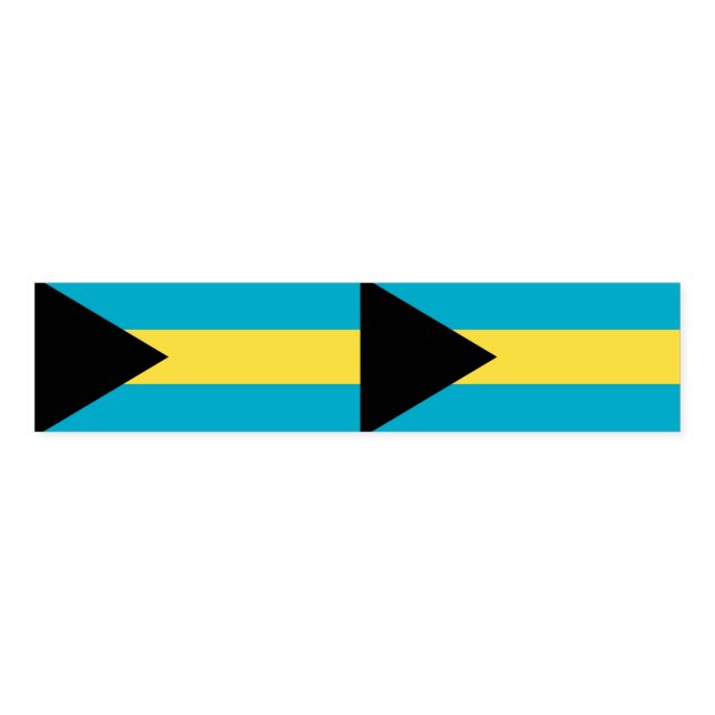 Napkin Band with flag of Bahamas (Unfolded)