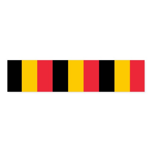 Napkin Band with flag of Belgium (Unfolded)