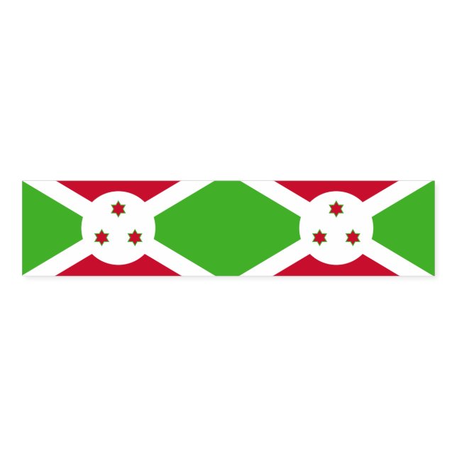 Napkin Band with flag of Burundi (Unfolded)
