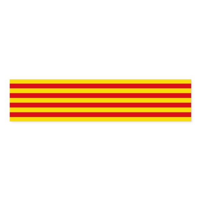 Napkin Band with flag of Catalonia (Unfolded)