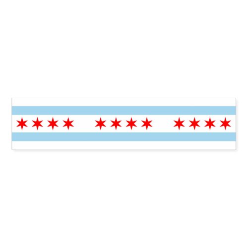 Napkin Band with flag of Chicago Illinois USA