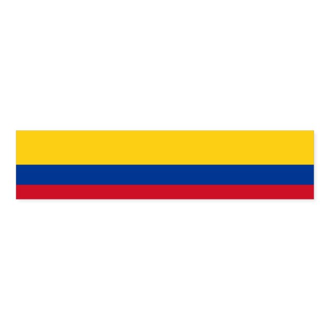 Napkin Band with flag of Colombia (Unfolded)