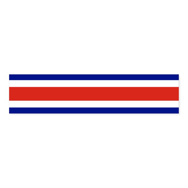 Napkin Band with flag of Costa Rica (Unfolded)
